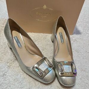 Prada Calzature Donna Vernice Galaxy heels
